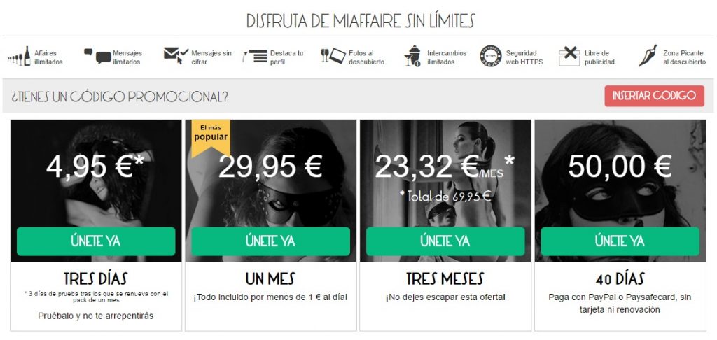 miaffaire precios