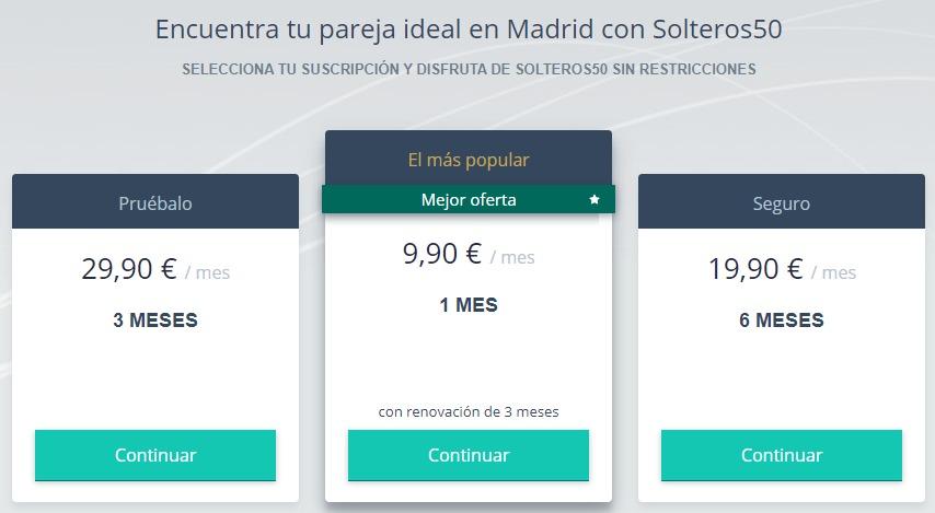 solteros 50 precios